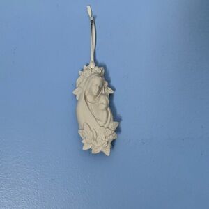 {Vintage} Christmas Ornament holy mother and child
